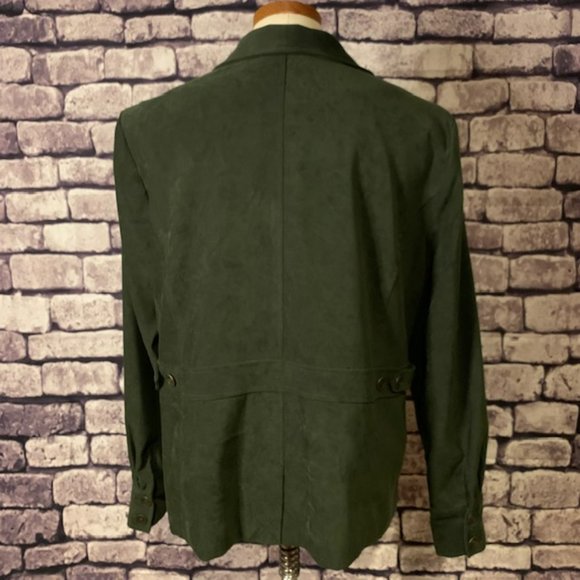 Karen Scott Green Fully Lined Jacket Size M - Picture 6 of 9